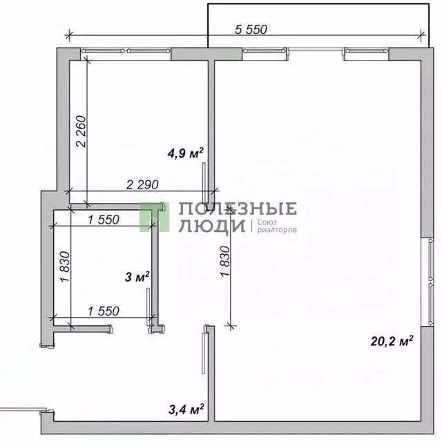 1-к кв. Орловская область, Орел Пионерская ул., 6 (31.0 м) - Фото 2