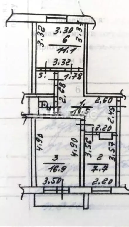 2-к кв. Краснодарский край, Ейск Красная ул., 59/3 (49.9 м) - Фото 2