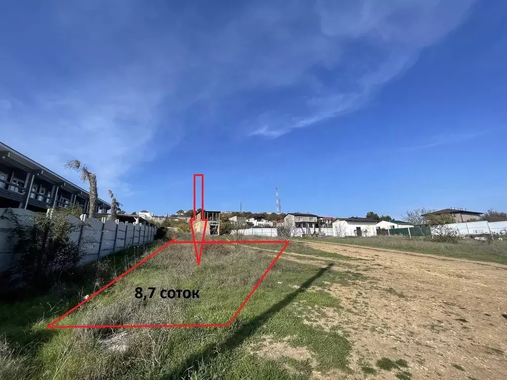 Участок в Севастополь ул. Летчика Алексеева, 9 (8.7 сот.) - Фото 1