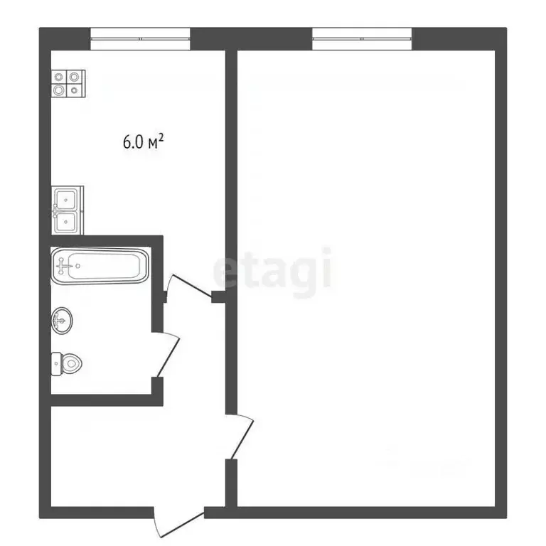 1-к кв. Липецкая область, Лебедянский муниципальный округ, с. Куймань ... - Фото 2