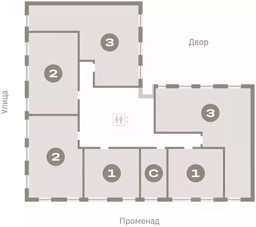 2-к кв. Омская область, Омск  (59.63 м) - Фото 1