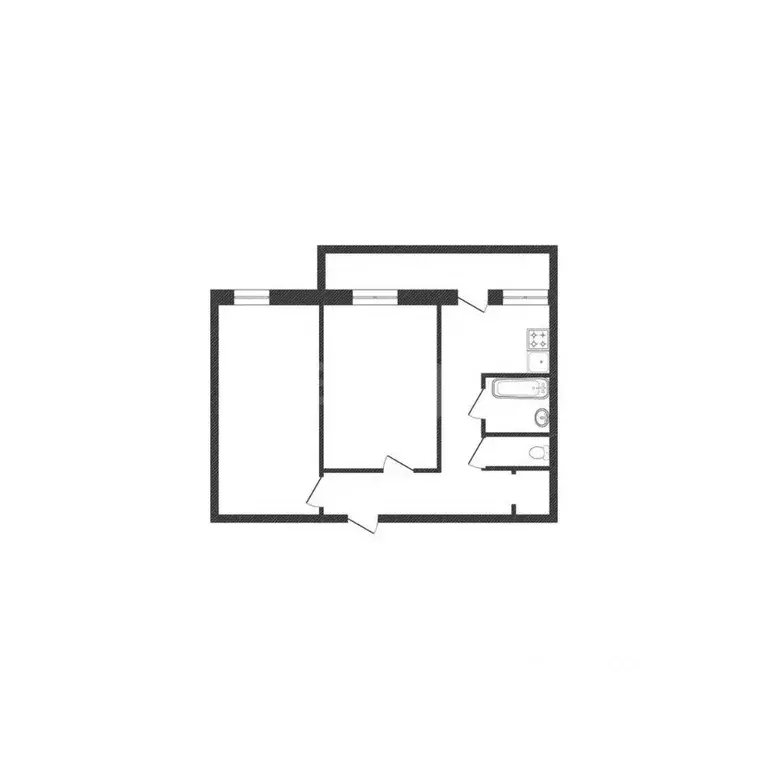 2-к кв. Белгородская область, Белгородский район, Северный городское ... - Фото 1