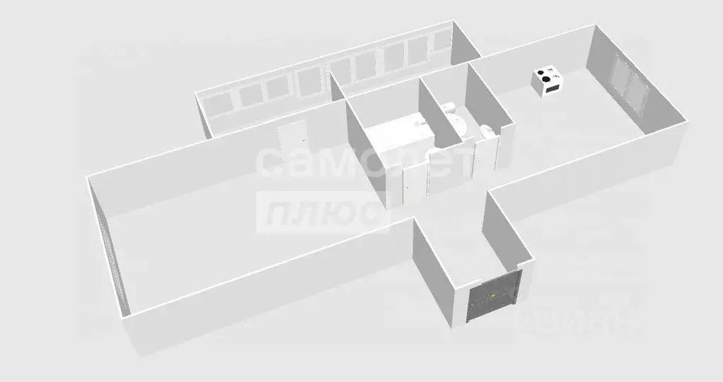 1-к кв. Брянская область, Брянск Советская ул., 110 (42.6 м) - Фото 2