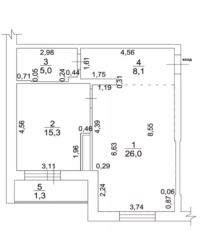 1-к кв. Татарстан, Казань ул. Академика Глушко, 8 (54.4 м) - Фото 2
