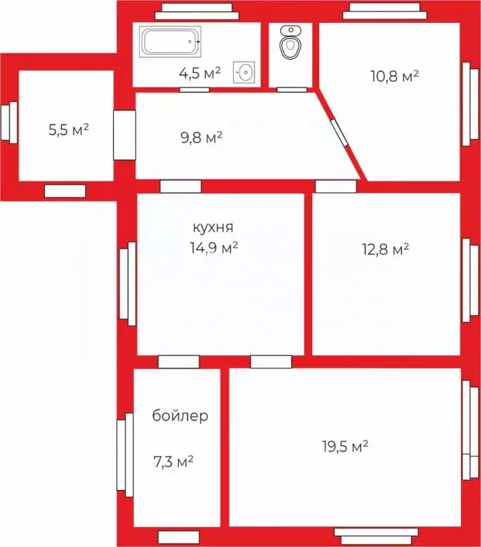 Дом в Челябинская область, Сосновский муниципальный округ, д. ... - Фото 2