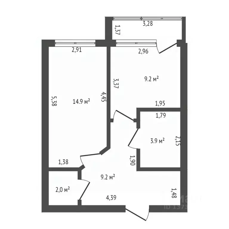 1-к кв. Амурская область, Благовещенск ул. Шимановского, 80 (38.0 м) - Фото 2