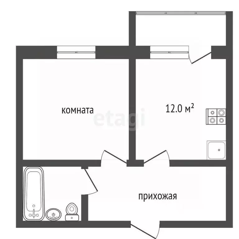 1-к кв. Ростовская область, Таганрог ул. Победы, 108 (39.0 м) - Фото 1