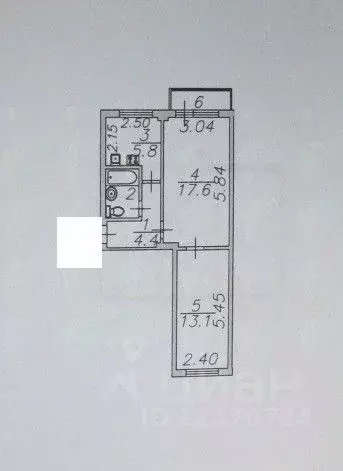 2-к кв. Астраханская область, Астрахань Покровская пл., 5 (44.2 м) - Фото 1