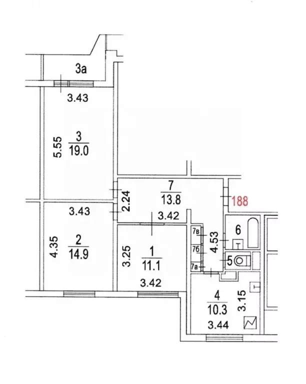 Комната Москва Мичуринский просп., 31К2 (25.0 м) - Фото 2