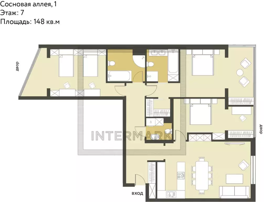 4-к кв. Москва Сосновая аллея, 1 (148.0 м) - Фото 1