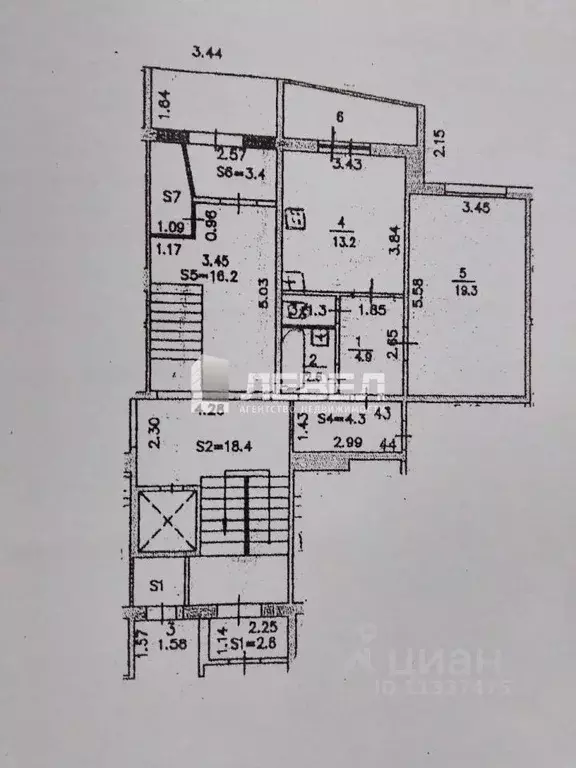 1-к кв. Московская область, Подольск Литейная ул., 46 (43.8 м) - Фото 2