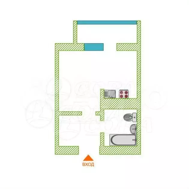 Квартира-студия, 20 м, 7/17 эт. - Фото 0
