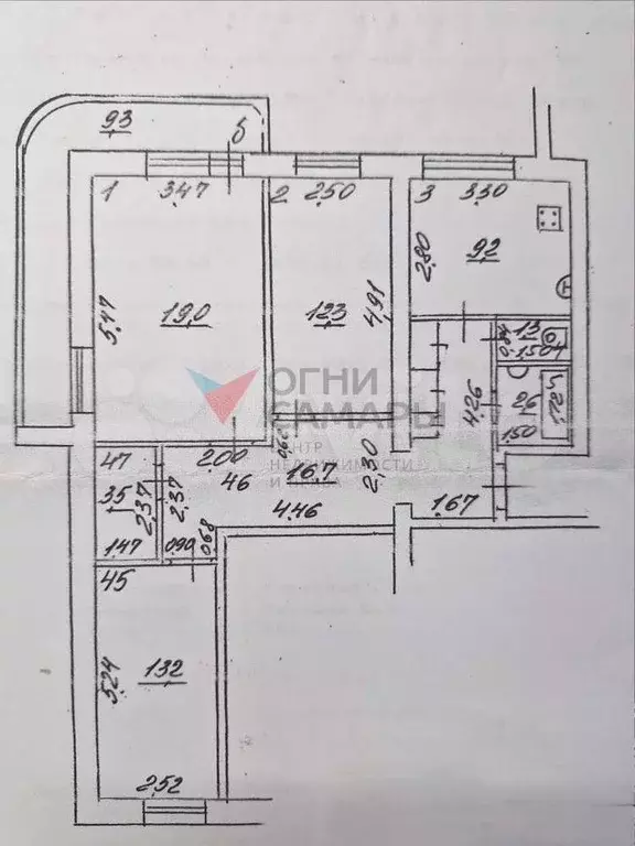 3-к. квартира, 80,6 м, 8/9 эт. - Фото 0