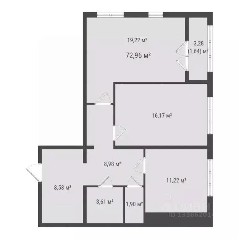 2-к кв. Сахалинская область, Южно-Сахалинск ул. Ленина (71.32 м) - Фото 1