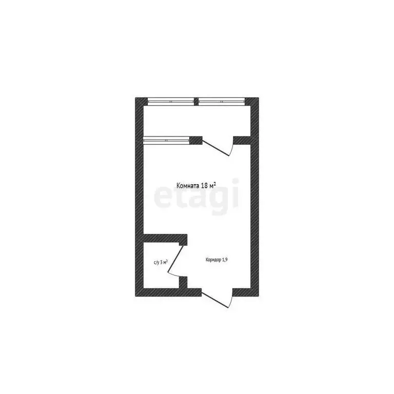 Квартира-студия: Новороссийск, улица Куникова, 47Г (22.9 м) - Фото 0