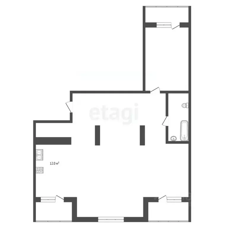 3-к кв. Костромская область, Кострома ул. Ивана Сусанина, 41 (82.2 м) - Фото 1