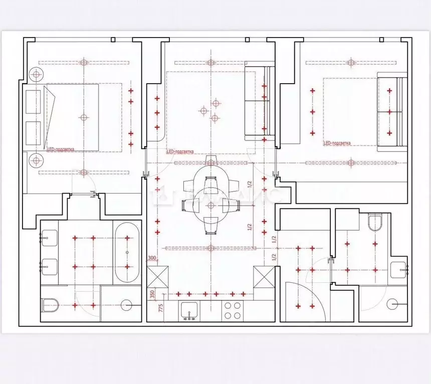 3-к кв. Москва Мичуринский просп., 56 (79.0 м) - Фото 2