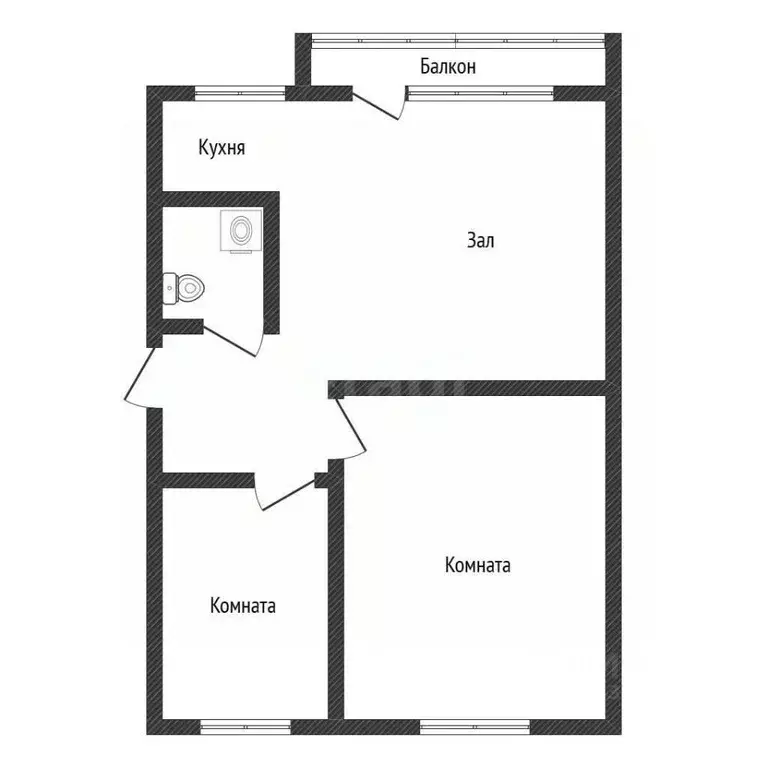 3-к кв. Алтайский край, Бийск ул. Ильи Мухачева, 123 (63.6 м) - Фото 2
