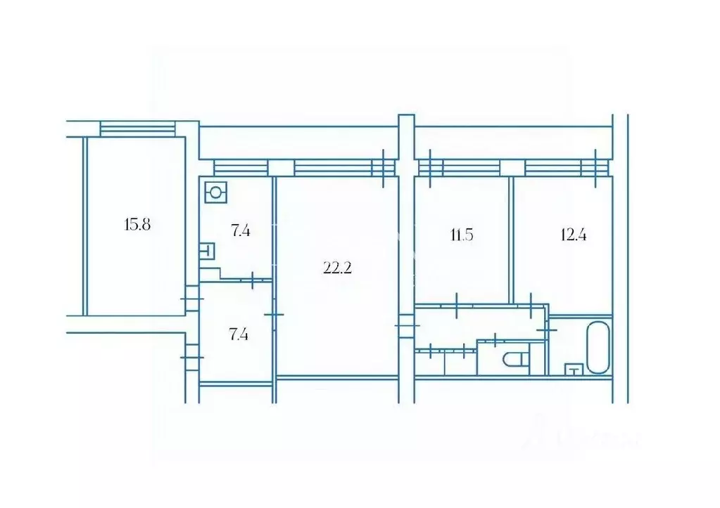 4-к кв. Москва Никитский бул., 17 (87.4 м) - Фото 2