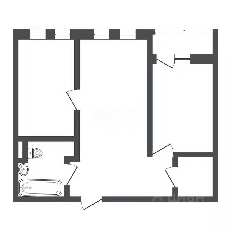 2-к кв. Москва ул. Маршала Тухачевского, 37/21 (66.7 м) - Фото 2