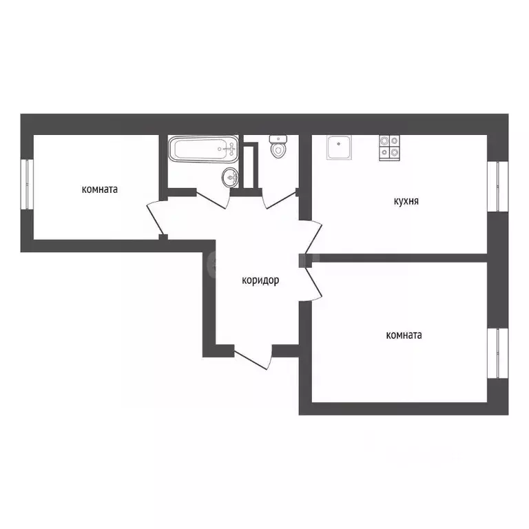 2-к кв. Воронежская область, Воронеж Московский просп., 12 (59.6 м) - Фото 1