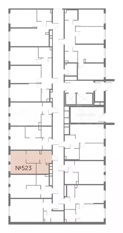 Апартаменты-студия, 26,5м, 5/17эт. - Фото 1