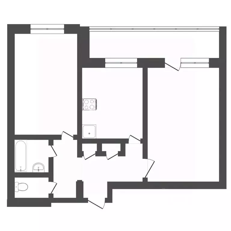 2-к кв. Пермский край, Пермь ул. Гашкова, 28 (50.0 м) - Фото 2