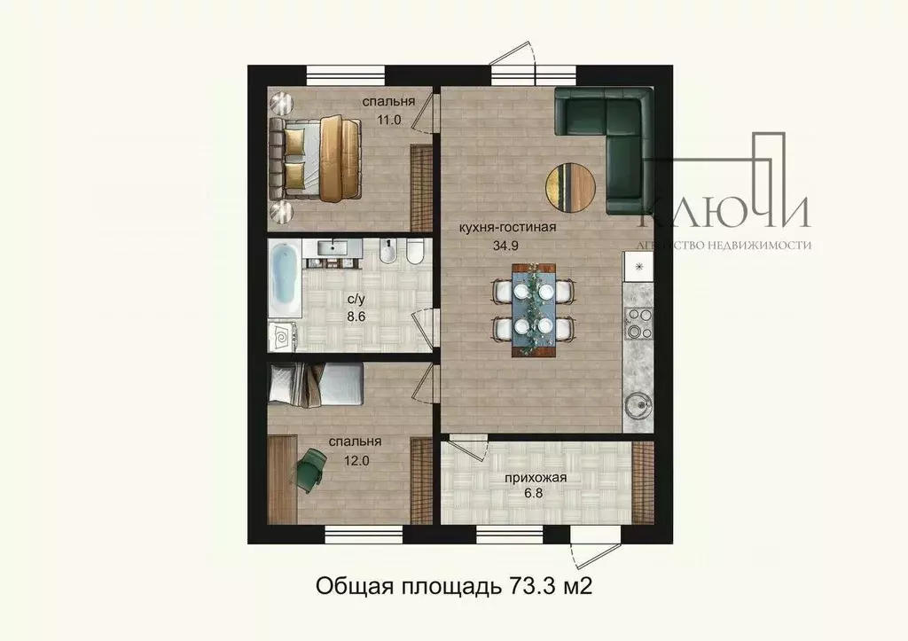 Таунхаус в Челябинская область, Магнитогорск ул. Книжная (70 м) - Фото 2