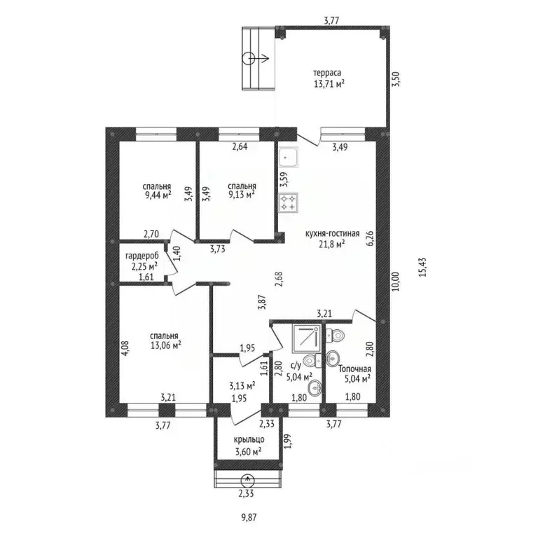 Дом в Башкортостан, Уфа городской округ, с. Нагаево ул. Янтарная, 60 ... - Фото 2