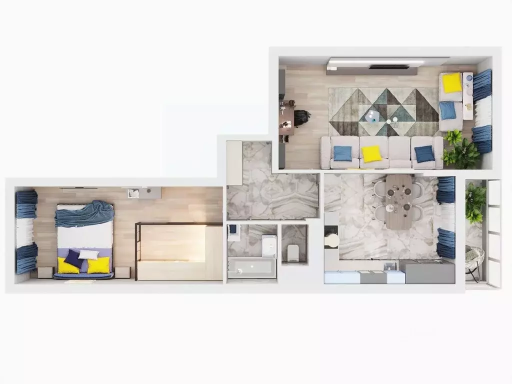 2-к кв. Липецкая область, Липецк Минская ул., 6Б (74.7 м) - Фото 1