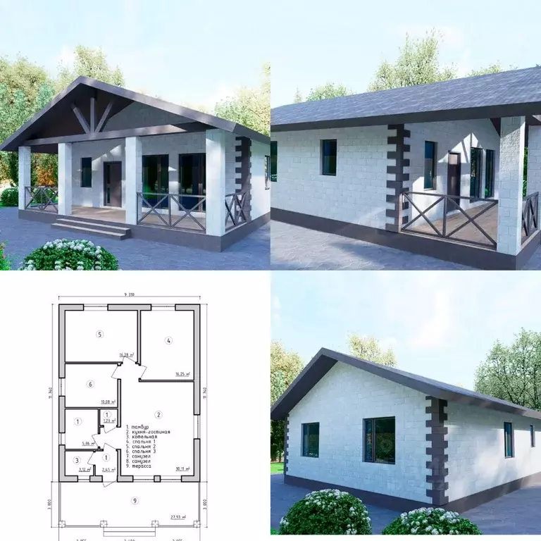 Коттедж в Башкортостан, Уфа Елкибаево-Федоровка-Самохваловка жилрайон, ... - Фото 1