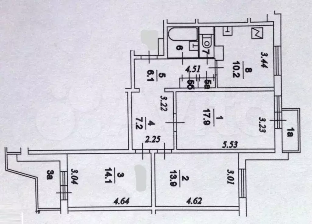 3-к. квартира, 76 м, 9/17 эт. - Фото 0