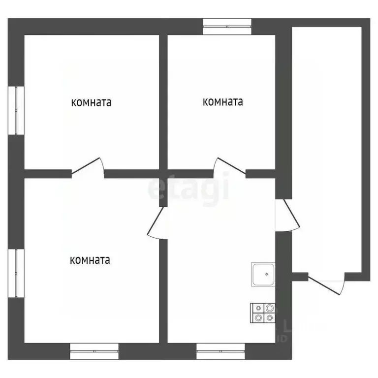 Дом в Саратовская область, Балашов ул. Мичурина, 74 (35 м) - Фото 1