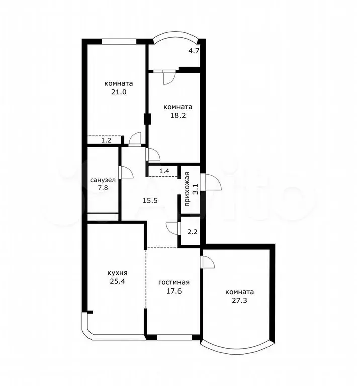 3-к. квартира, 150 м, 11/17 эт. - Фото 0