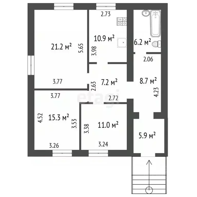 Дом в Воронежская область, Воронеж ул. Медовая, 34 (158 м) - Фото 2