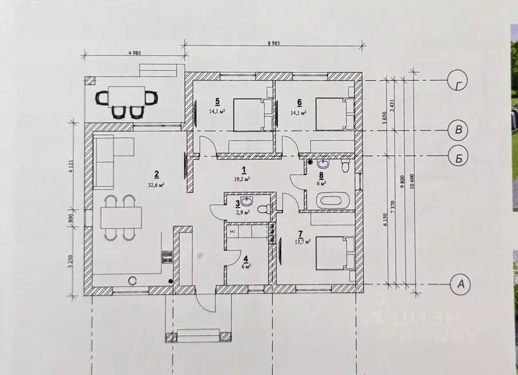 Дом в Саратовская область, Энгельсский район, Новопушкинское ... - Фото 2