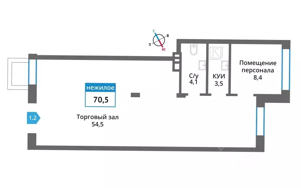 Помещение свободного назначения в Московская область, Красногорск ул. ... - Фото 1