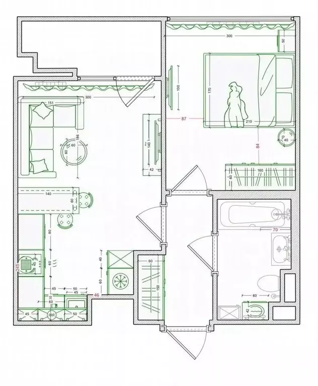 1-к кв. Санкт-Петербург просп. Энергетиков, 2к1 (38.0 м) - Фото 2