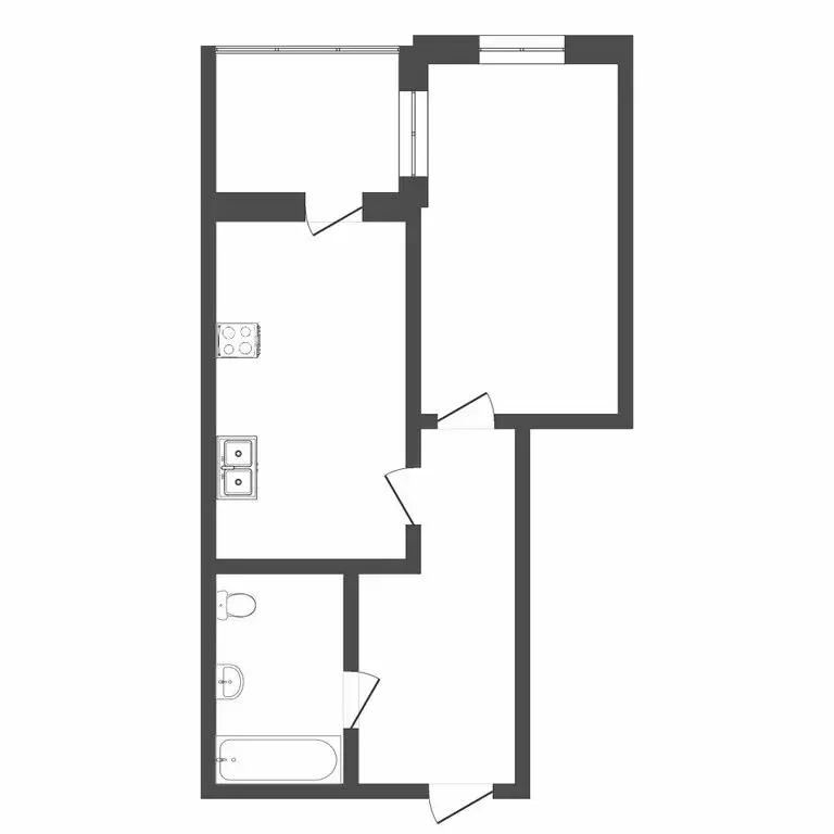 1-комнатная квартира: Тюмень, улица Михаила Сперанского, 35 (37.9 м) - Фото 1