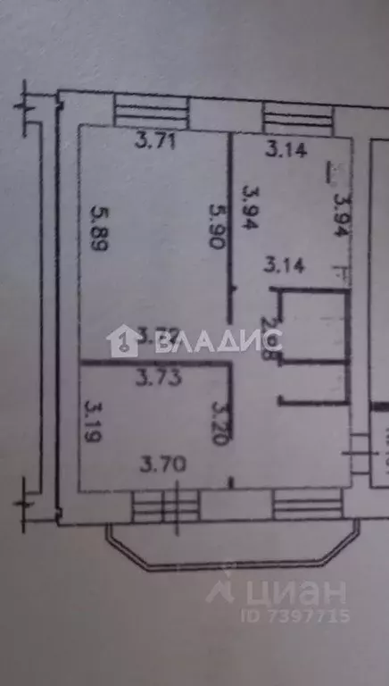 2-к кв. Вологодская область, Вологда Окружное ш., 26 (61.5 м) - Фото 1