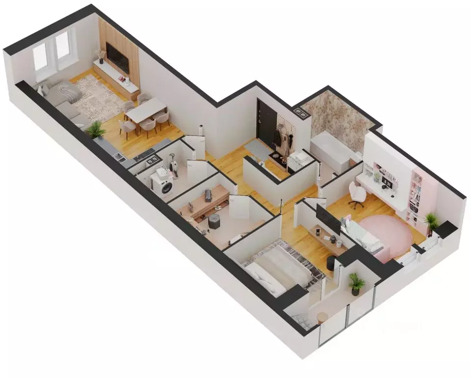 2-к кв. Удмуртия, Ижевск Новая Восьмая ул., 67 (77.31 м) - Фото 1