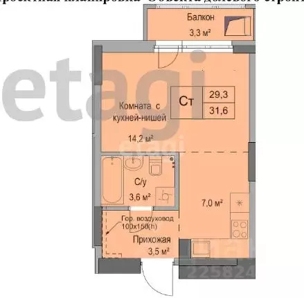 Студия Удмуртия, Ижевск Воткинское ш., 83к2 (31.6 м) - Фото 2