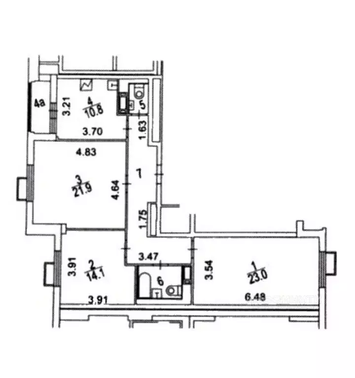 3-комнатная квартира: Москва, проезд Шелихова, 9к1 (89 м) - Фото 0