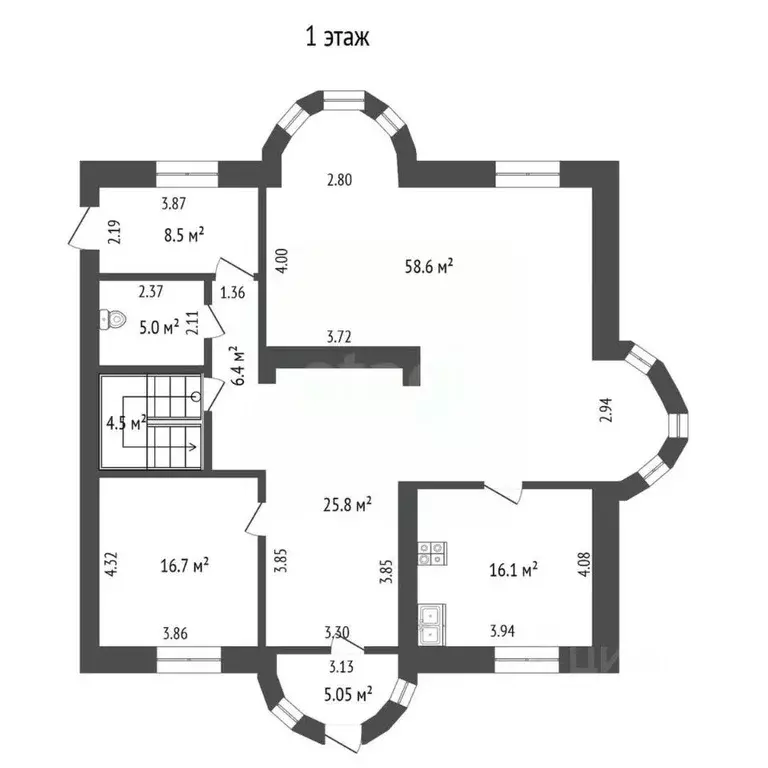 Дом в Тюменская область, Тюмень ул. Зернистая (601 м) - Фото 2