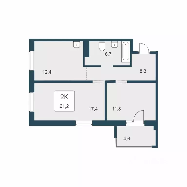 2-к кв. Новосибирская область, Новосибирск ул. Сибиряков-Гвардейцев, ... - Фото 1