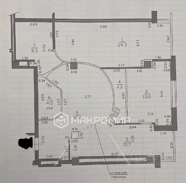 3-к кв. Татарстан, Казань ул. Дзержинского, 5 (93.6 м) - Фото 2