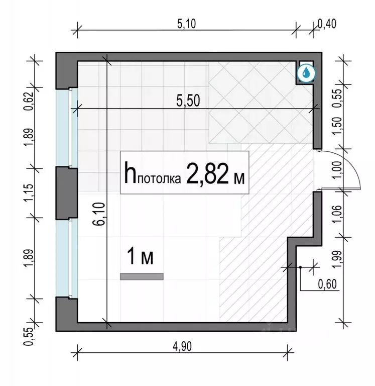 1-к кв. Московская область, Мытищи Белый Град жилой комплекс (31.1 м) - Фото 1