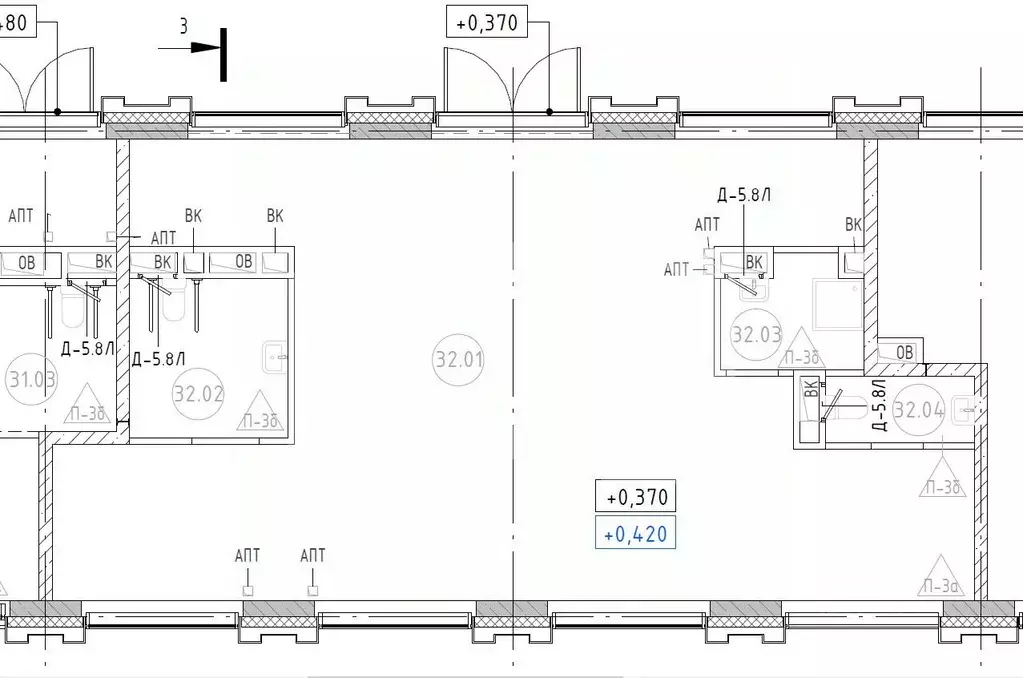 Торговая площадь в Москва Вейв жилой комплекс, 3 (86 м) - Фото 2