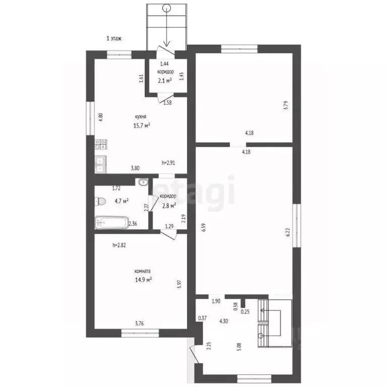 Дом в Смоленская область, Смоленск ул. Ново-Майская, 12А (399 м) - Фото 1
