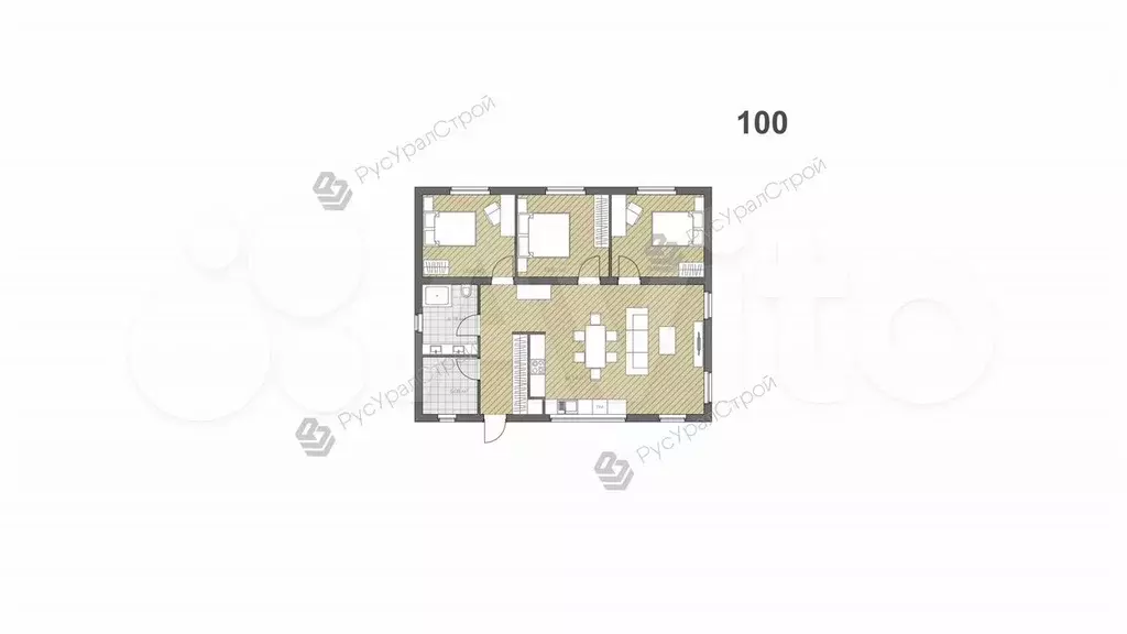 Дом 100 м на участке 5 сот. - Фото 0